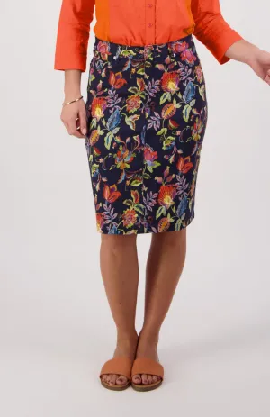 Printed Lightweight Skirt - Brazil