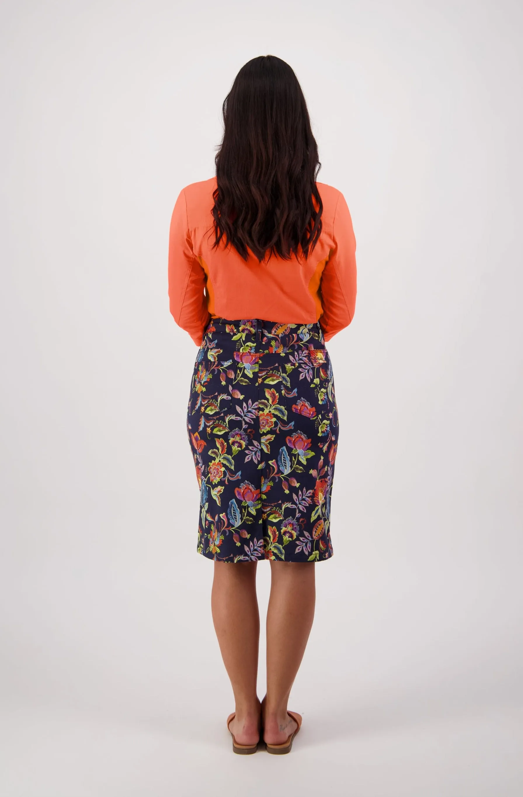 Printed Lightweight Skirt - Brazil