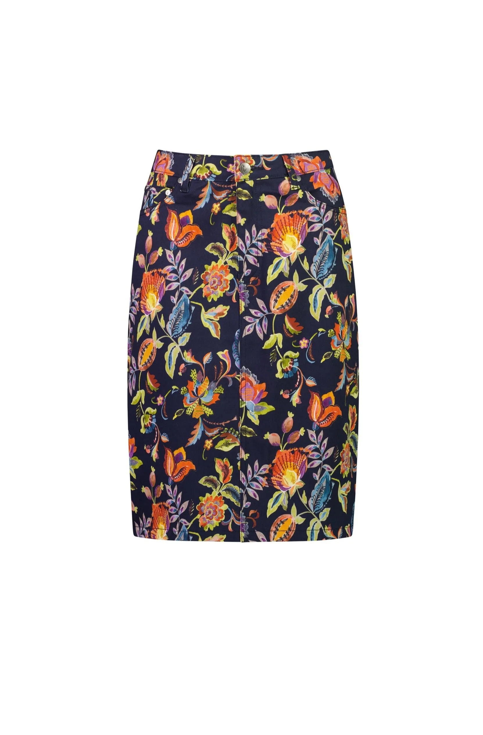 Printed Lightweight Skirt - Brazil
