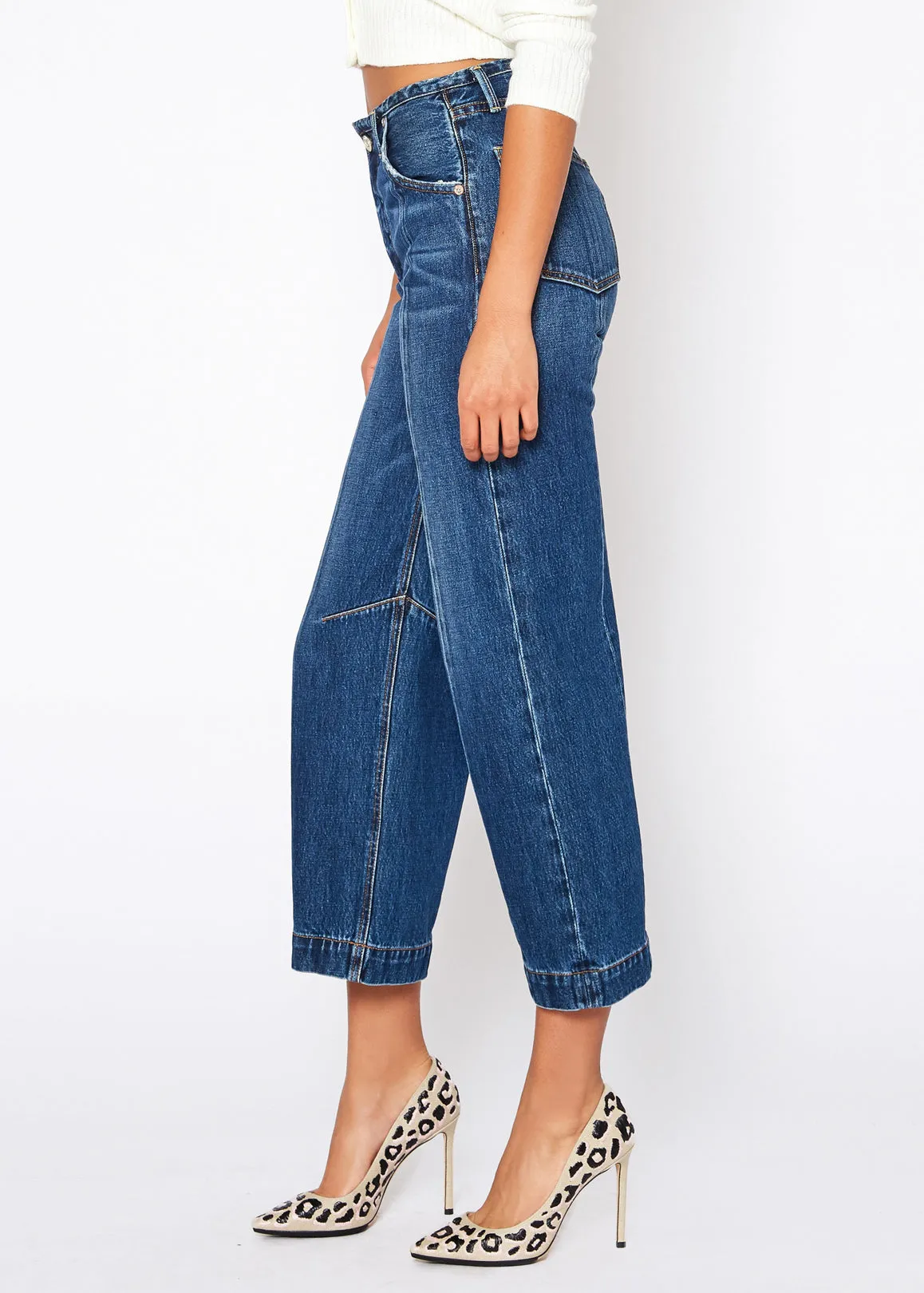 Queen High Rise Crop Wide Leg