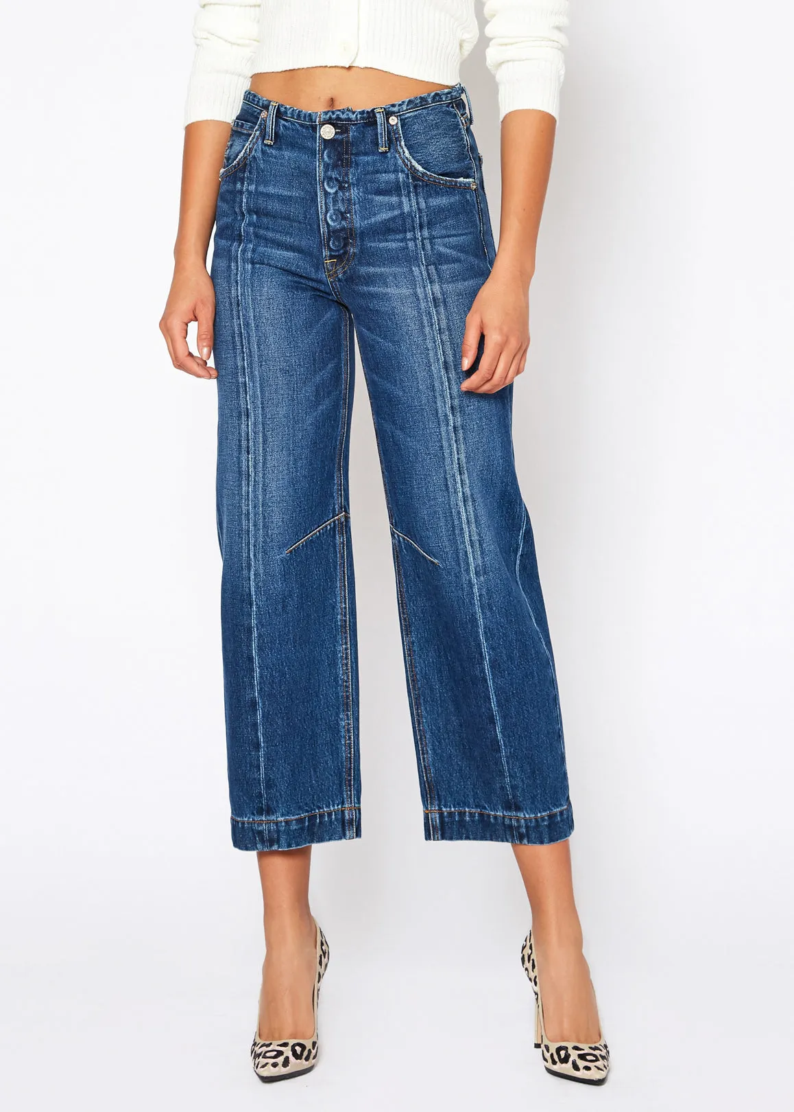 Queen High Rise Crop Wide Leg