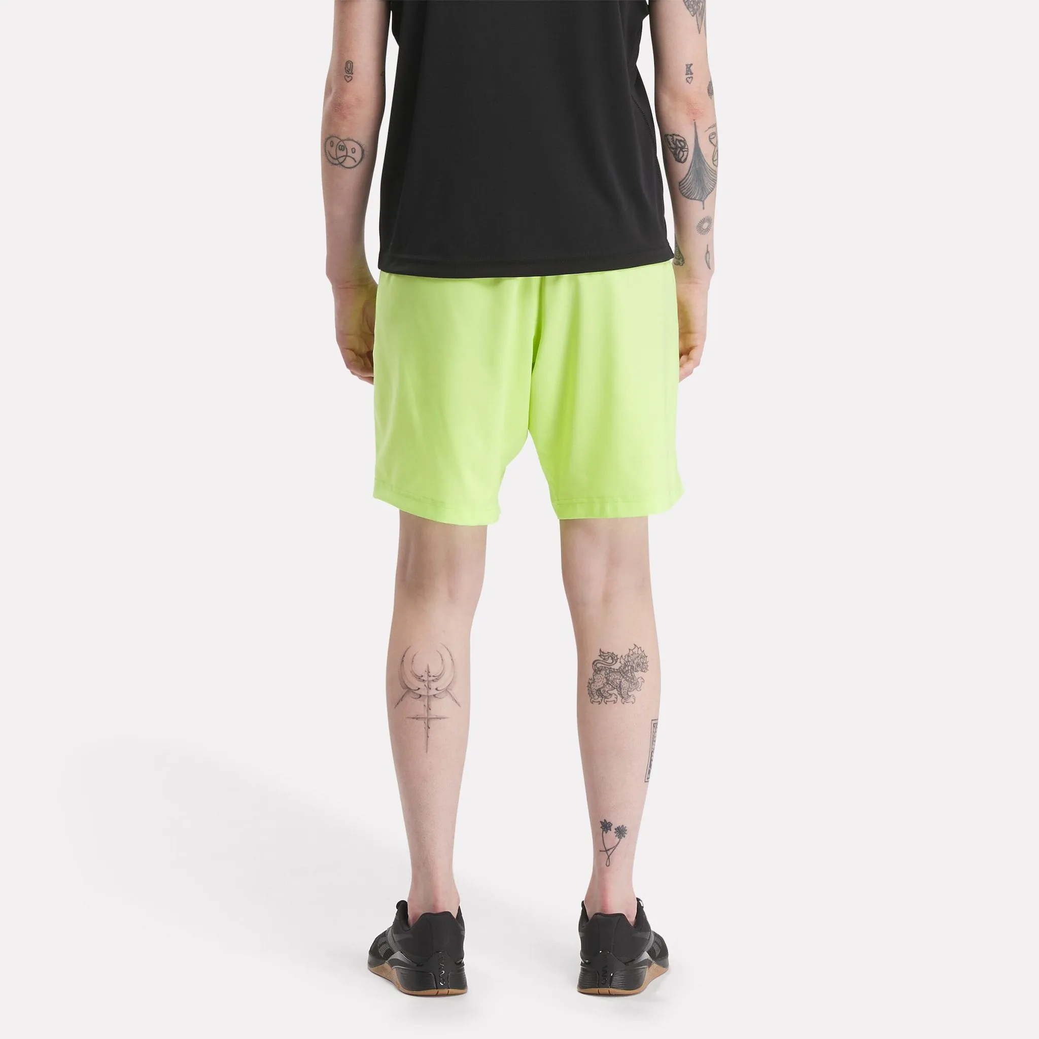 REEBOK WORKOUT READY SHORTS UOMO GIALLO FLUO