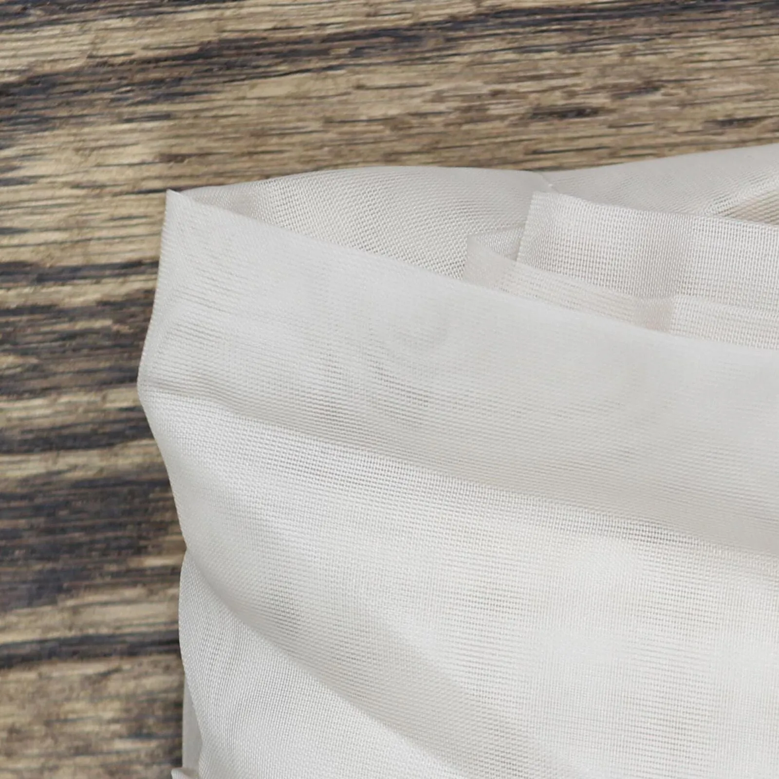 Regal Home Voile Sheer Rod Pocket Single Curtain Panel Linen Brown 54" x 95"