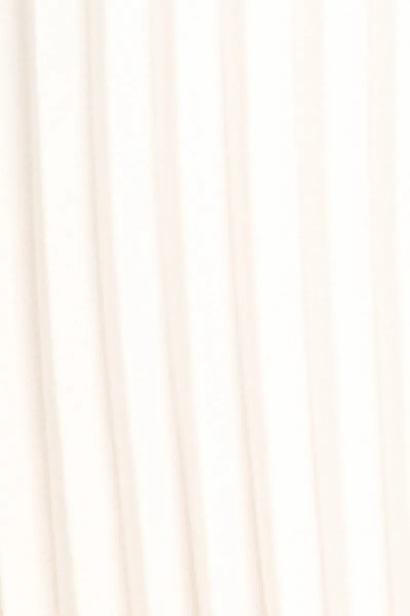 Relaxed Pleated Back Neck Tie Plus Size Dress