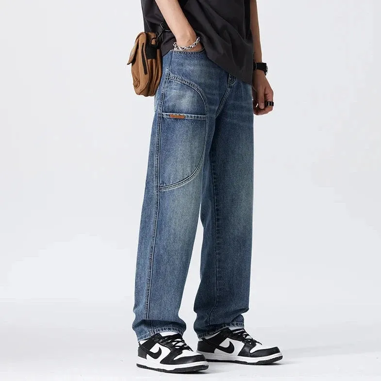 Retro Wide Leg Denim Jeans