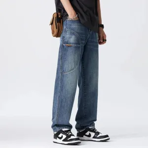 Retro Wide Leg Denim Jeans