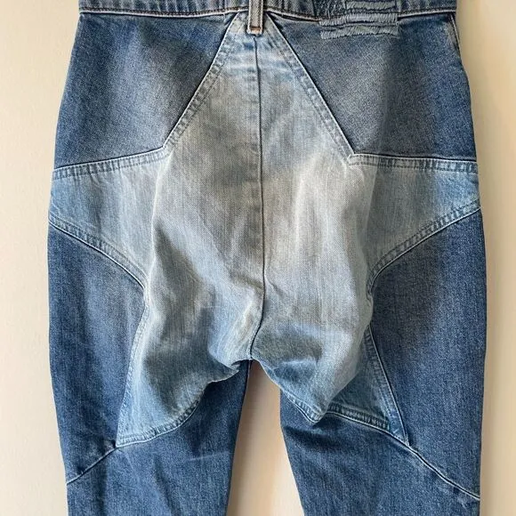 Revice Venus Stargazer Jeans size 27 with Star Embroidery Design Cropped Denim
