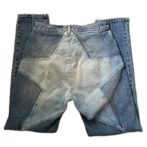 Revice Venus Stargazer Jeans size 27 with Star Embroidery Design Cropped Denim