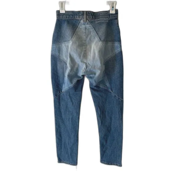 Revice Venus Stargazer Jeans size 27 with Star Embroidery Design Cropped Denim