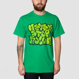 Rollersnakes Throw Up T-Shirt Kelly