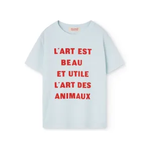 Rooster T-Shirt Soft Blue