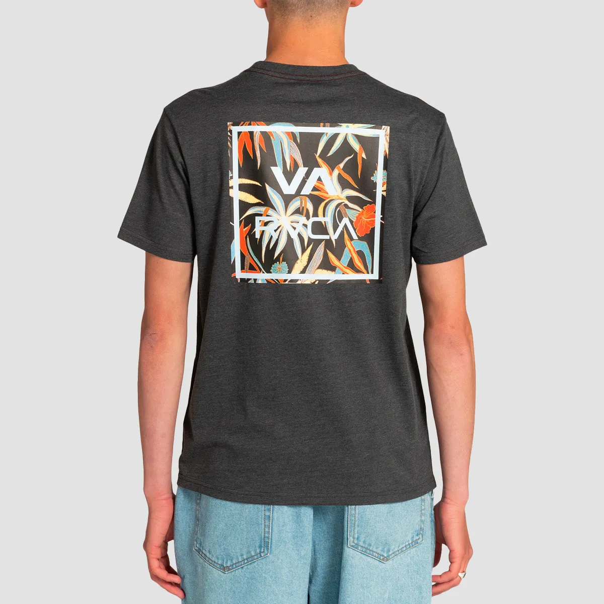 RVCA VA All The Way T-Shirt Charcoal Heather