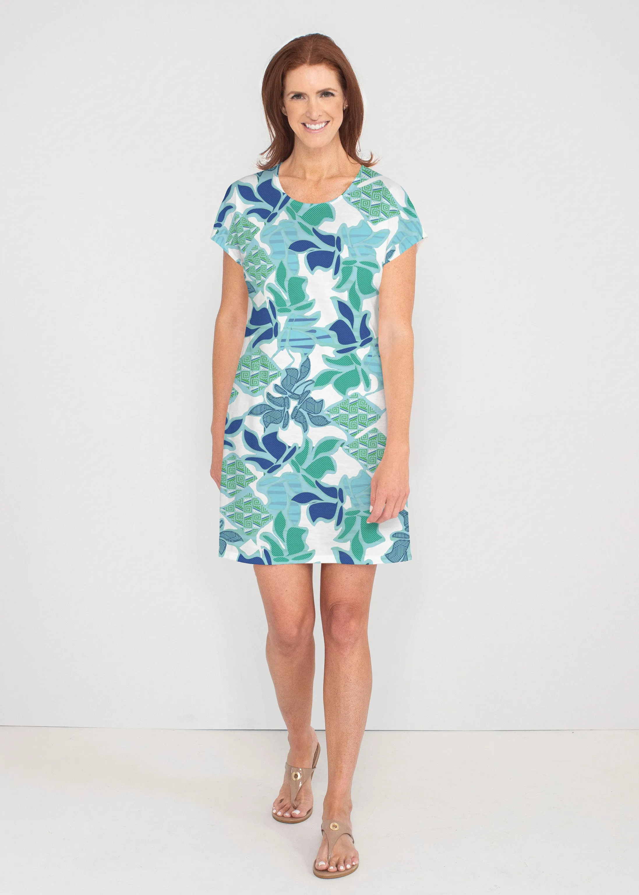 Sail Blue (8087) ~ Lucy Tee Dress
