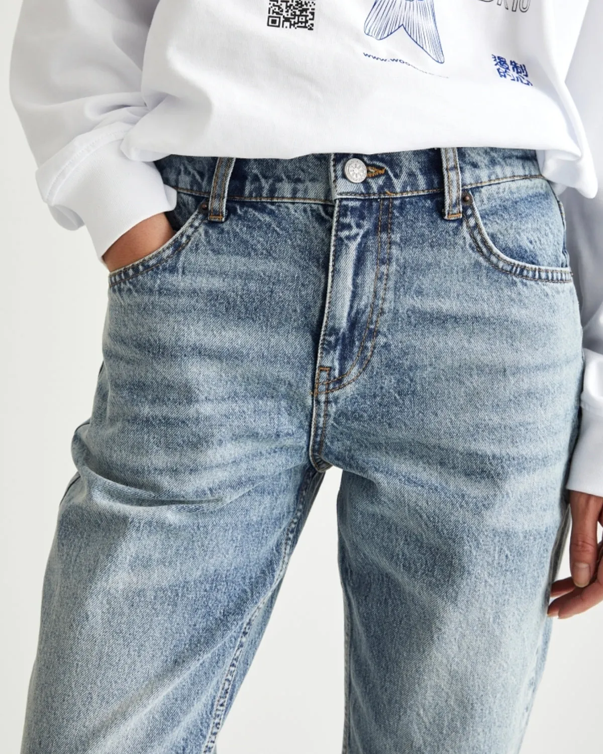 Sandie Vectorblue Jeans - Grey Blue