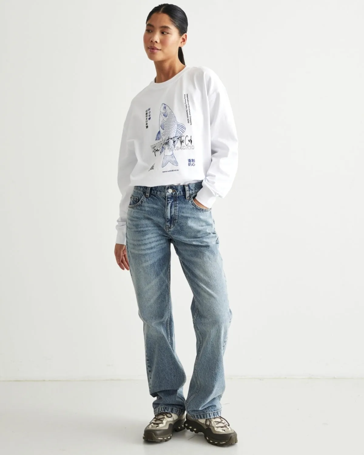 Sandie Vectorblue Jeans - Grey Blue
