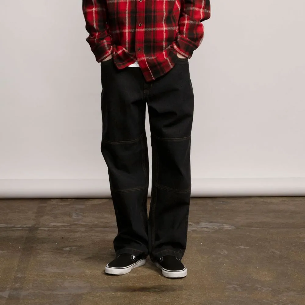 Santa Cruz Pant Classic Label Panel Jean - Washed Black