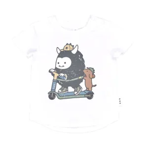 Scooter Monster Tshirt White