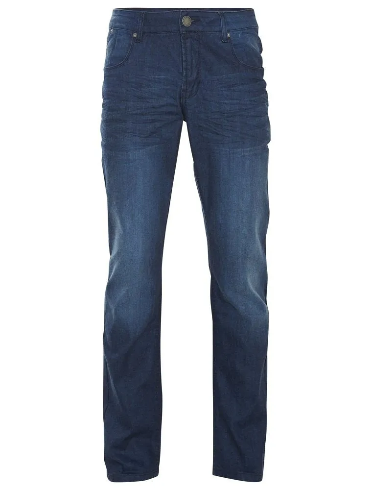 Shine Original Nohavice Loose Fit Jeans Dour Blue