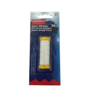 Shirring Elastic Sewing Thread Gold-Zack By Prym - Available In White Or Black