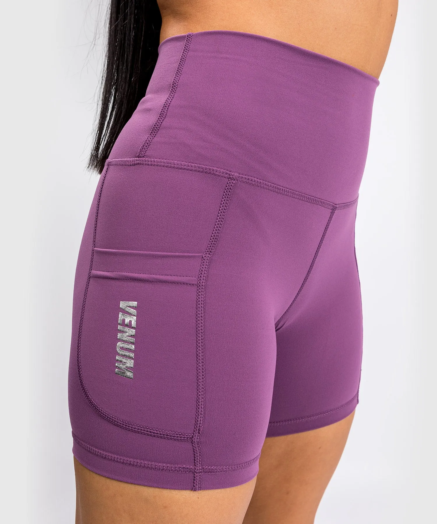 Shorts Bike Venum Essential - Dusky Orchid/Argento Spazzolato