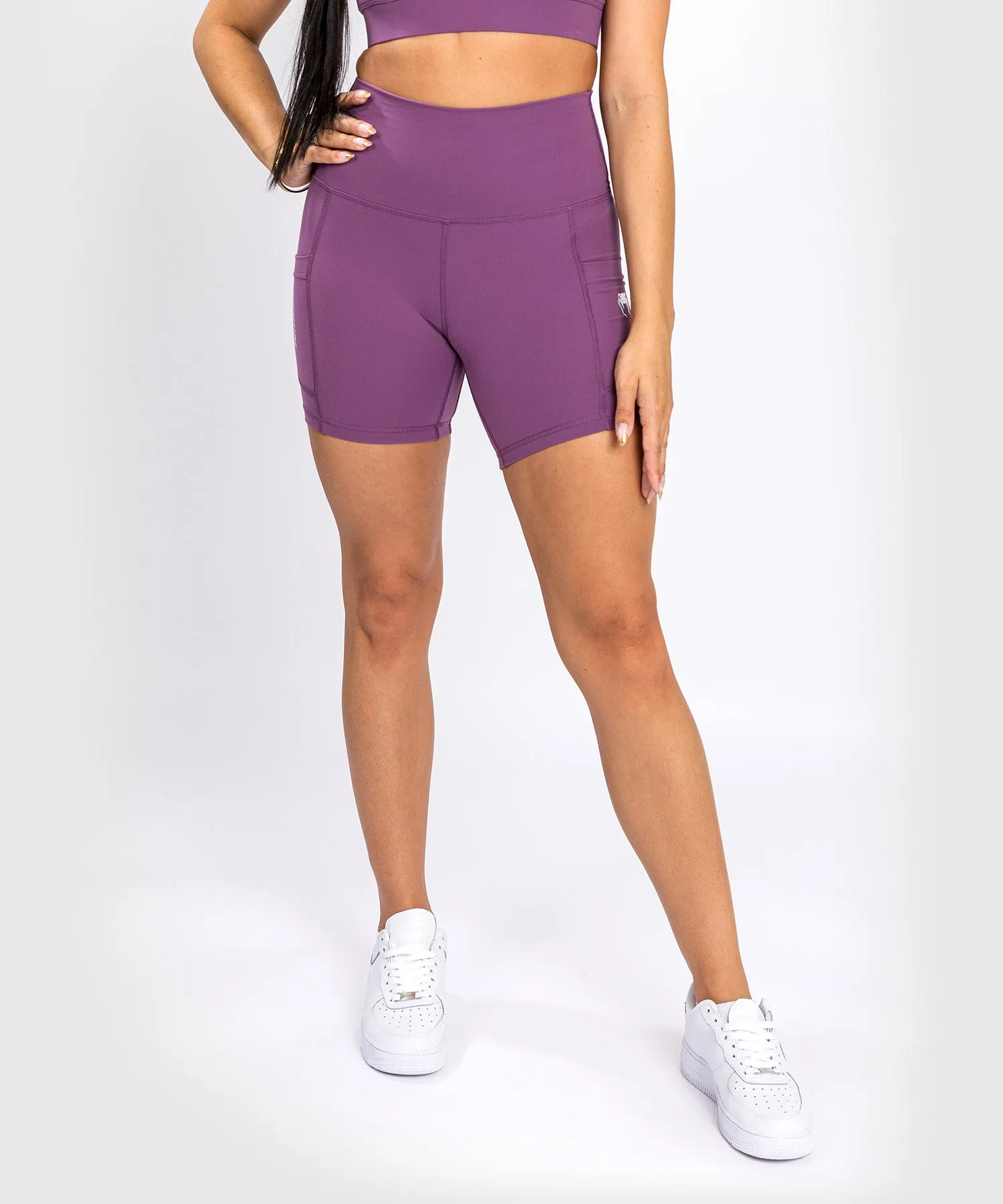 Shorts Bike Venum Essential - Dusky Orchid/Argento Spazzolato