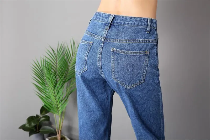Shredded Denim Pants