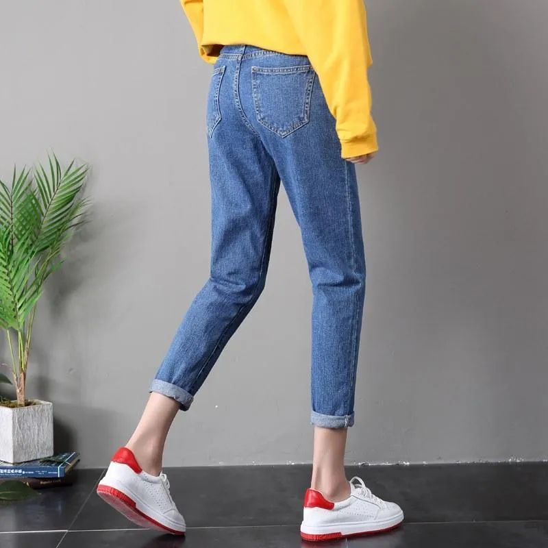 Shredded Denim Pants