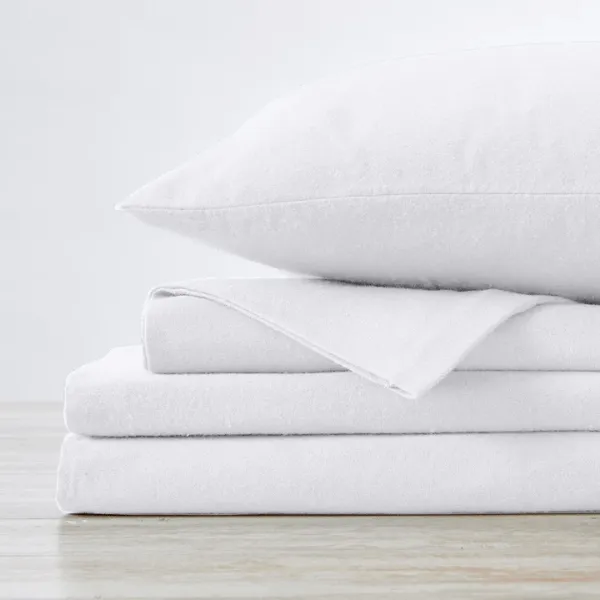 Simon Baker Cotton Flannel Winter Sheet Set Platinum 4 Piece
