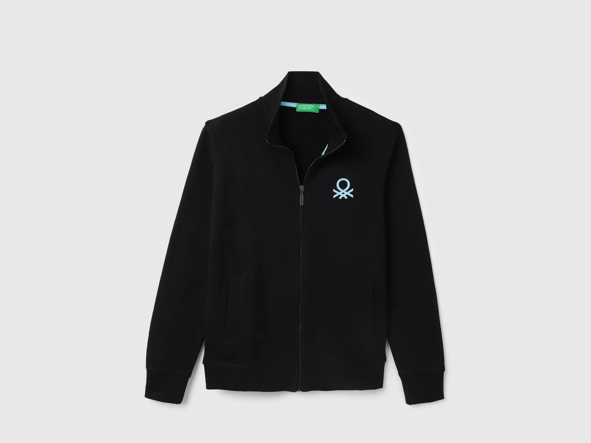 Slim Fit High Neck Solid Sweatshirts