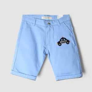 Smart Blue Themed Summer Boys Short