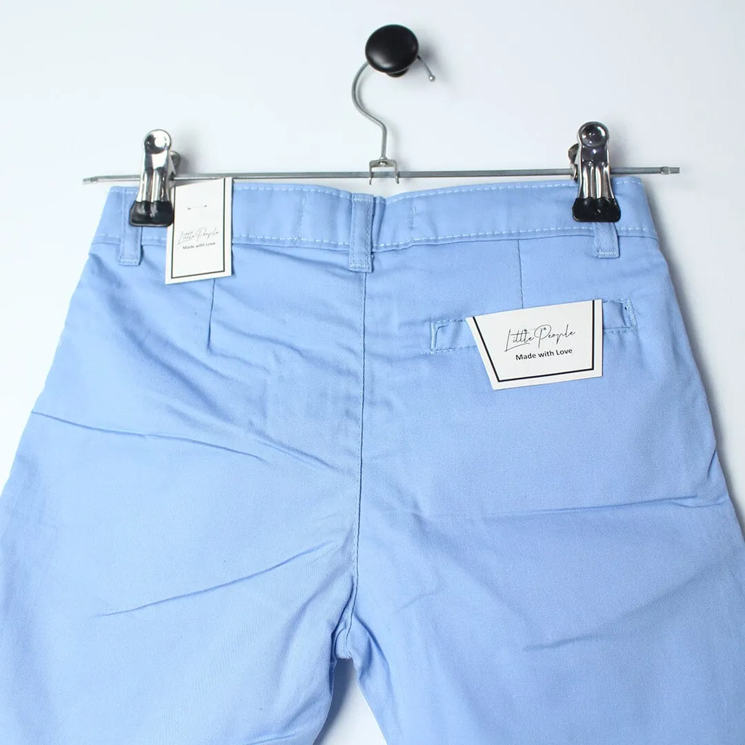 Smart Blue Themed Summer Boys Short