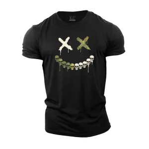 Smile Skull Cotton T-Shirt