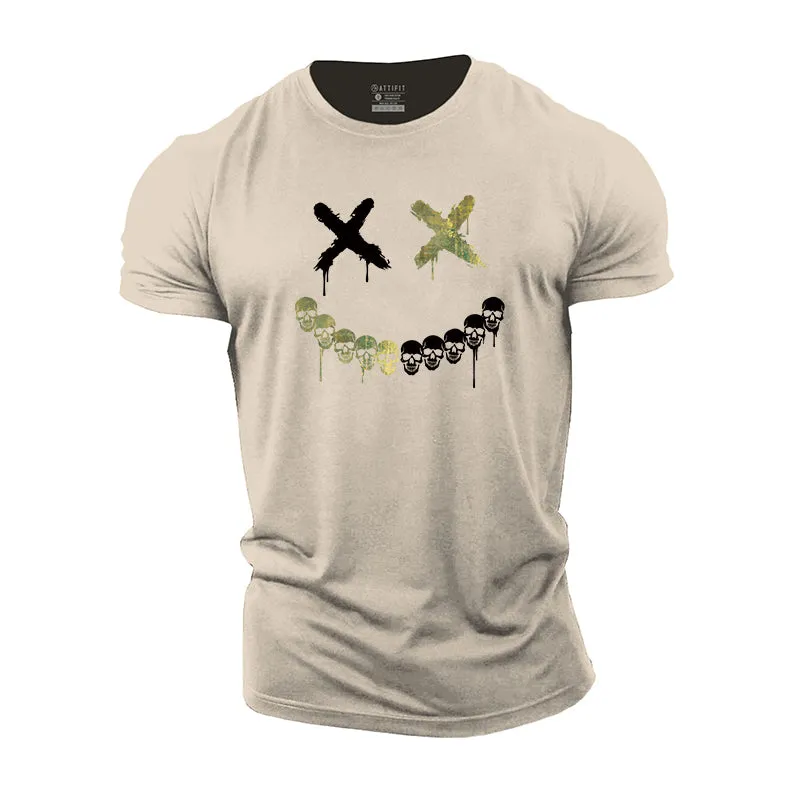 Smile Skull Cotton T-Shirt