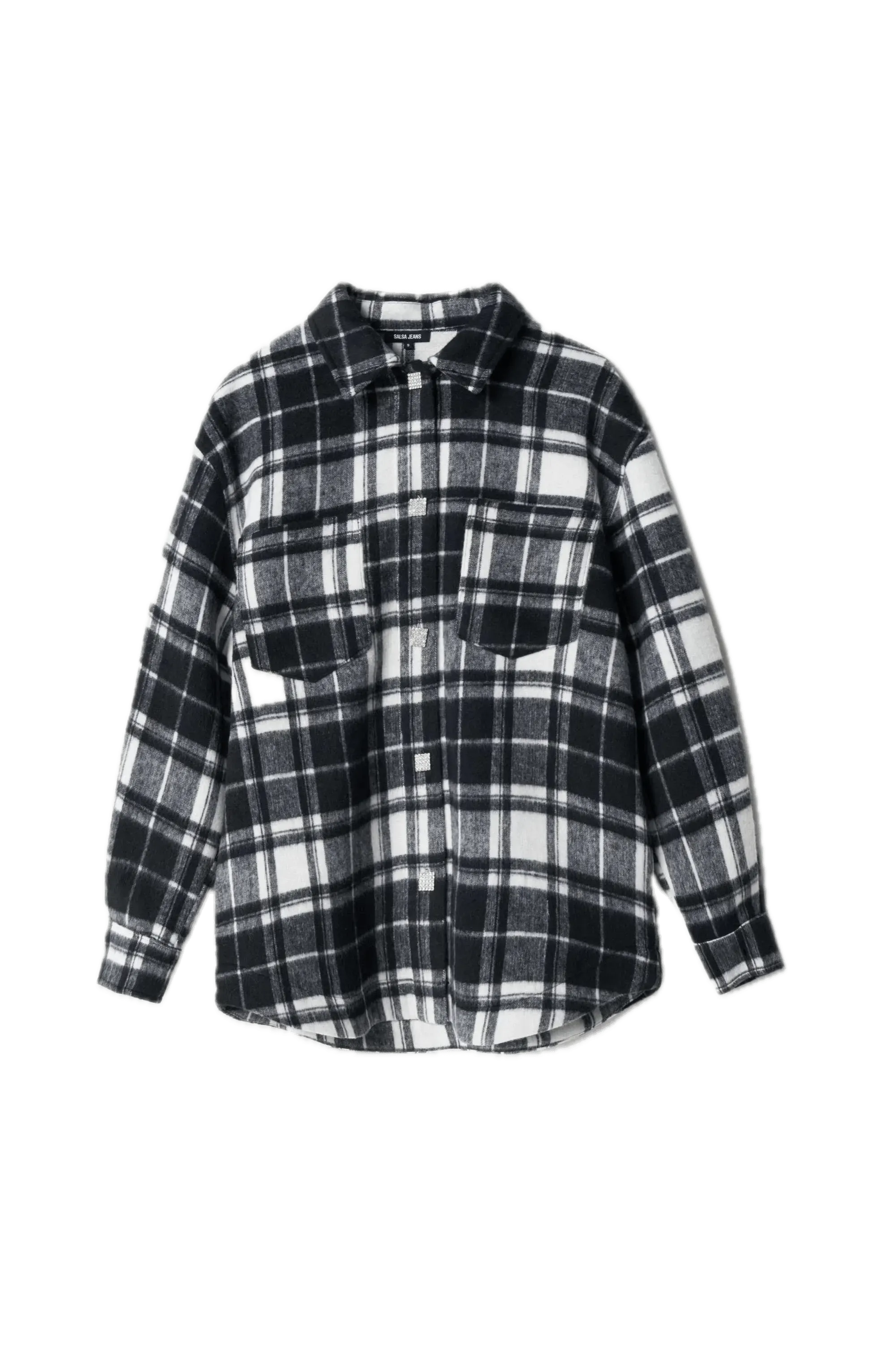 Sobrecamisa Salsa Jeans de Cuadros con Lana