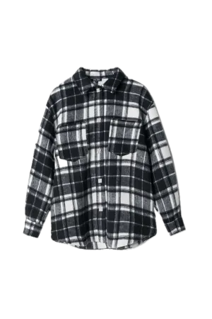 Sobrecamisa Salsa Jeans de Cuadros con Lana