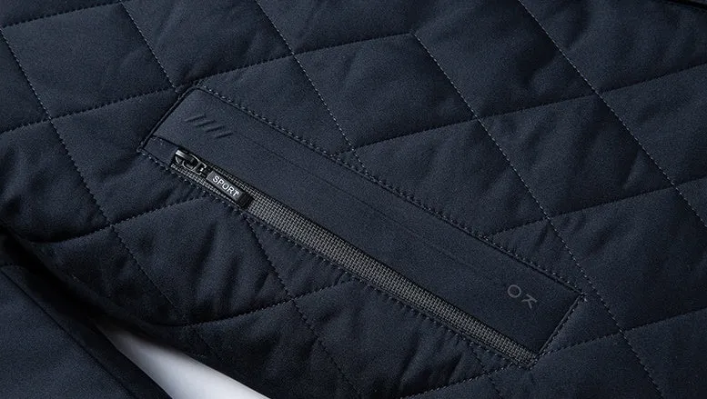 Solid Color Fitted Puffer Jacket with Button Front for a Sleek Look