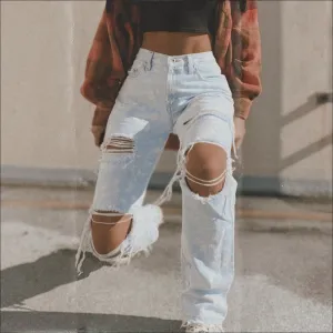 Splattered Express jeans (Size 2)