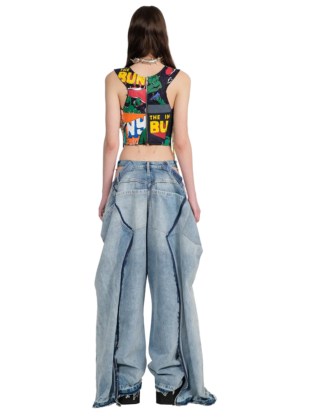 Split Double Jeans