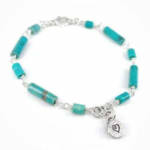 Sterling Silver Bracelet with Turquoise