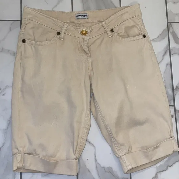 Tan Jean Shorts by KoraKor