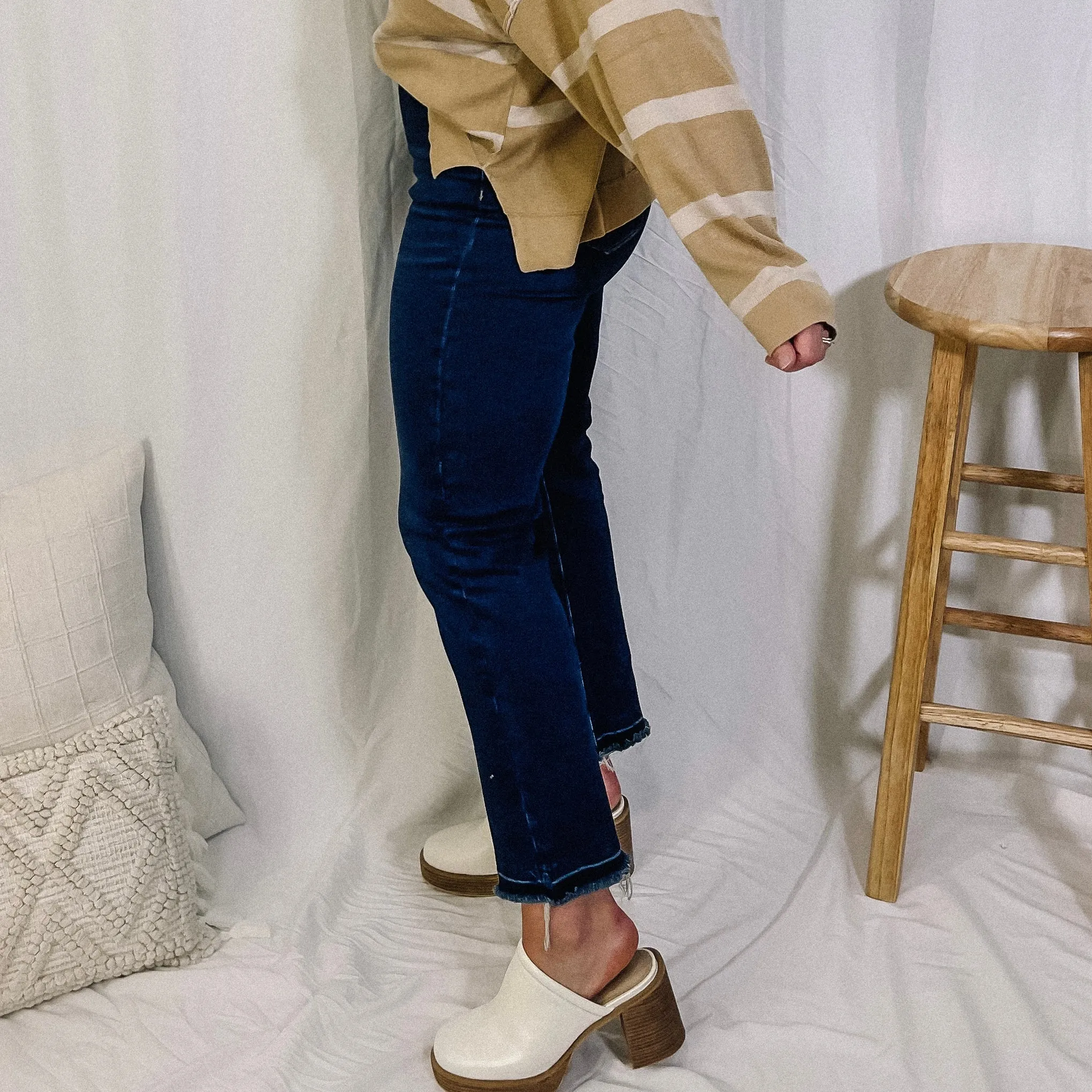 Ten Out Of Ten Asymmetrical Button Fly Denim