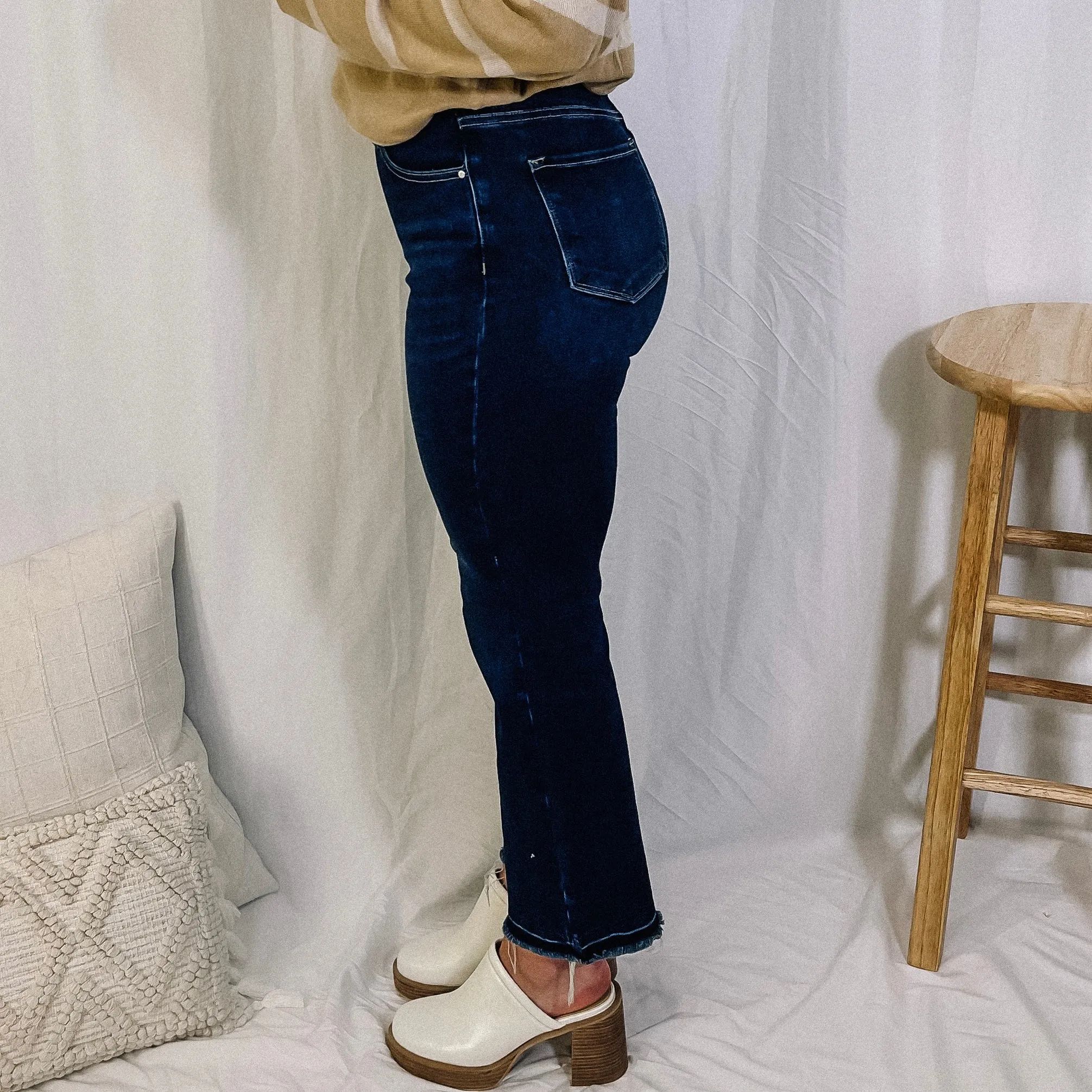 Ten Out Of Ten Asymmetrical Button Fly Denim