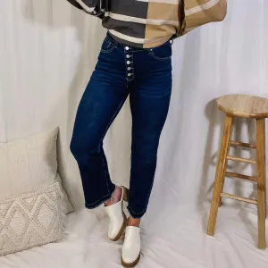 Ten Out Of Ten Asymmetrical Button Fly Denim