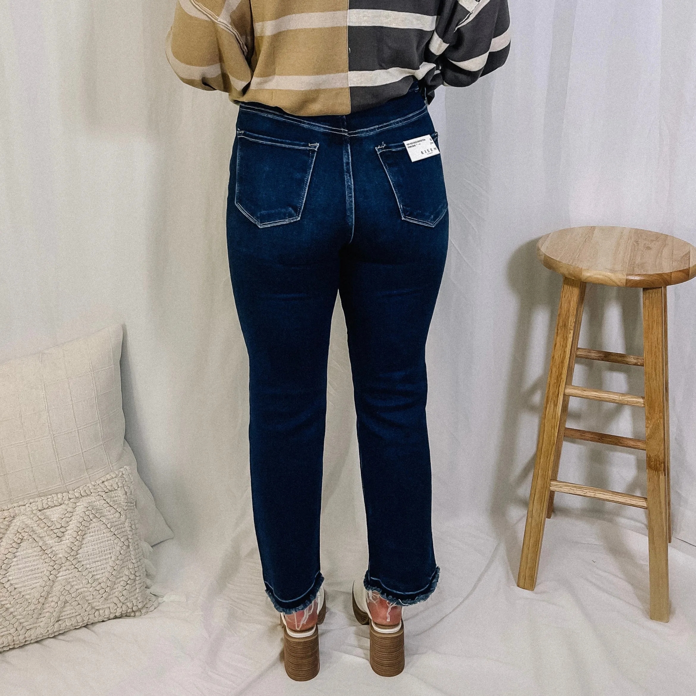 Ten Out Of Ten Asymmetrical Button Fly Denim