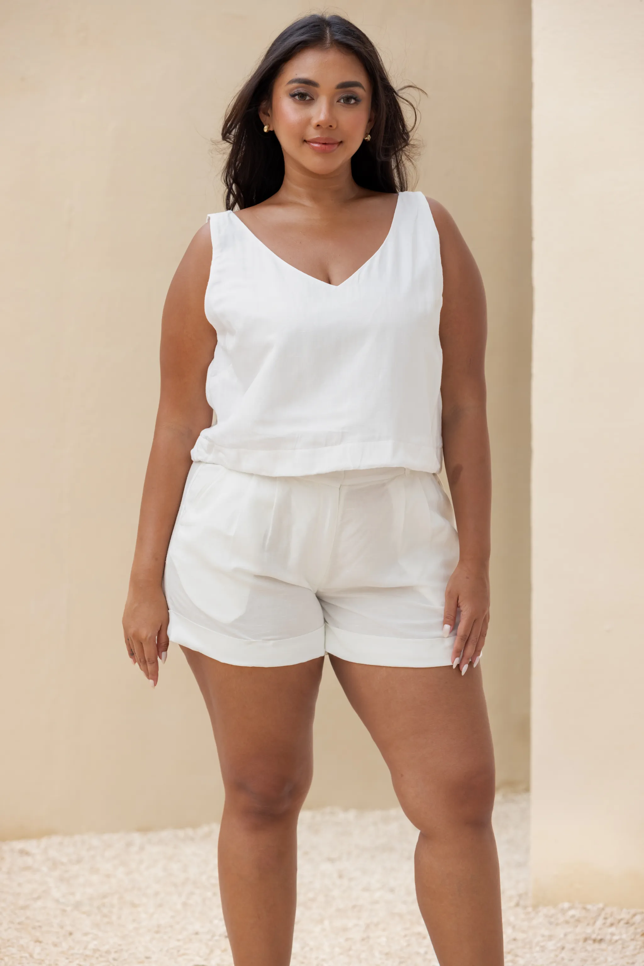 Terra Linen Tailored Shorts