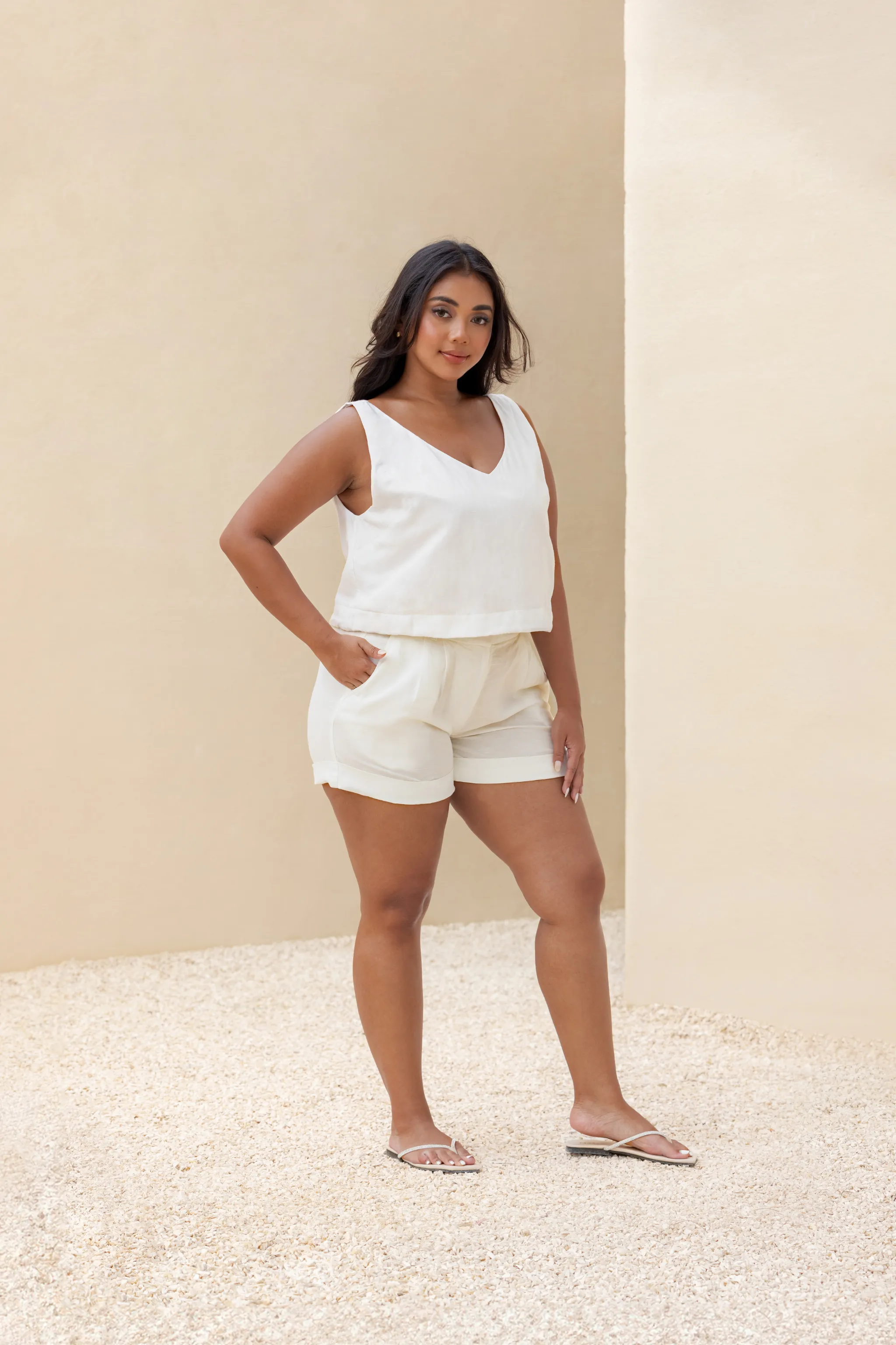 Terra Linen Tailored Shorts