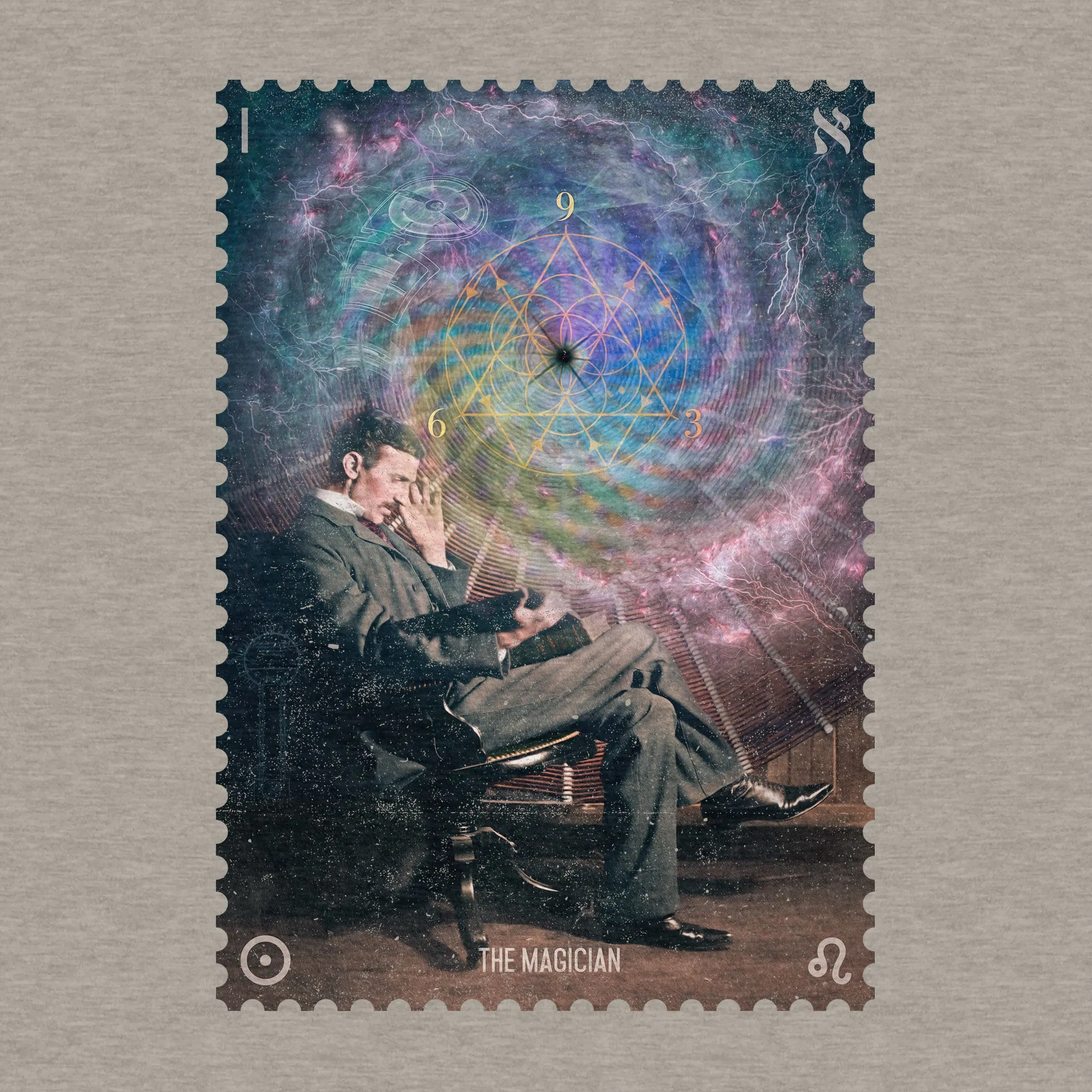 Tesla, The Magician, Inventor - Adult Unisex Jersey Crew Tee