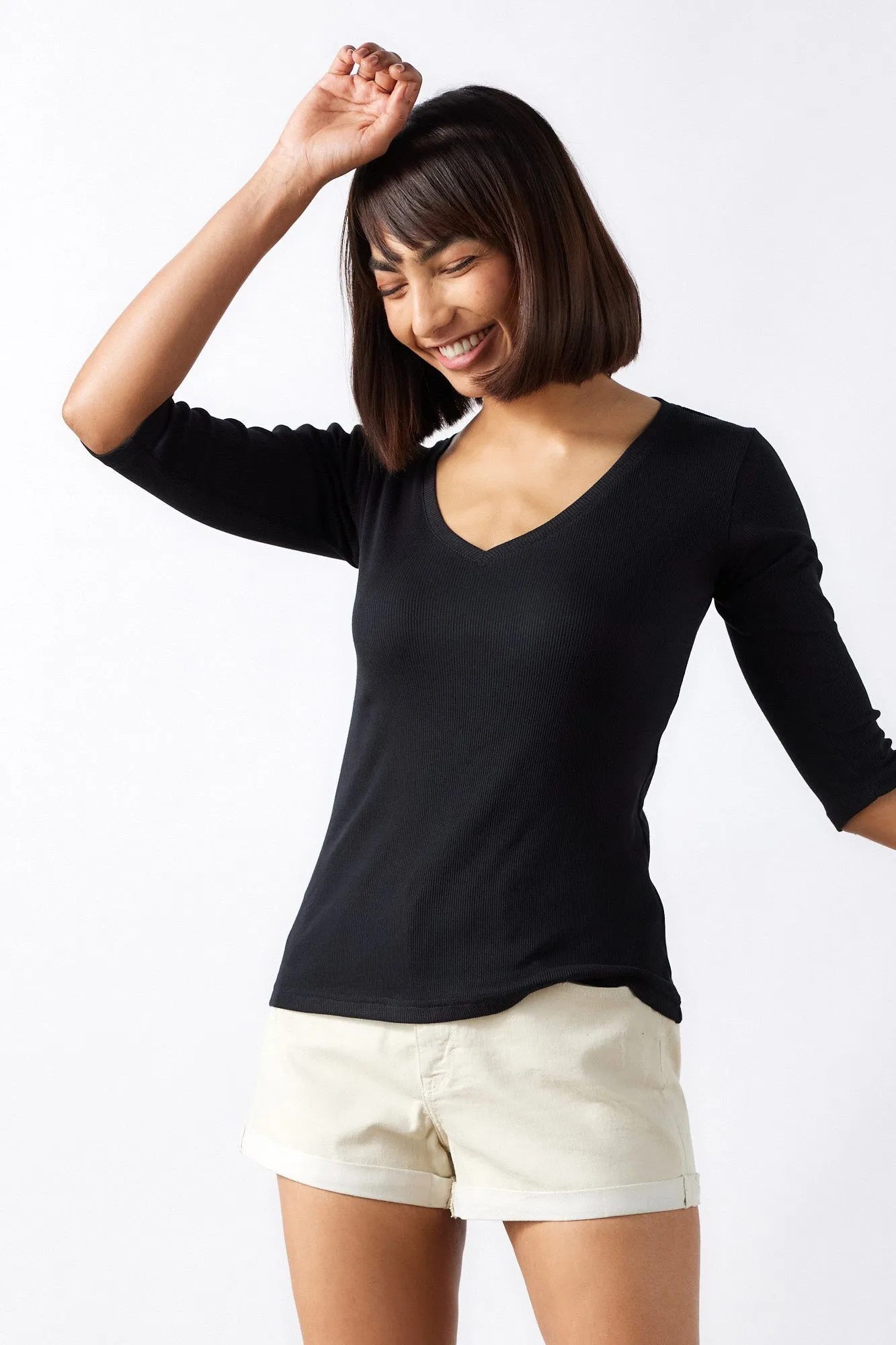 The Rib V Neck