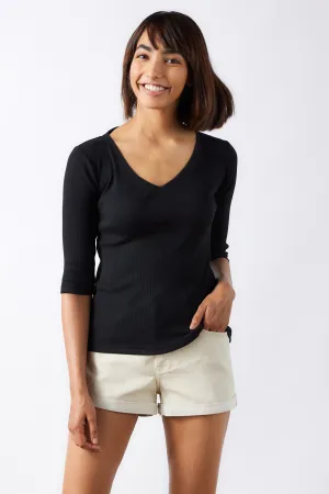 The Rib V Neck