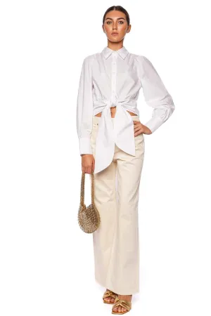 The Willow Pearled Cowrie Wide Leg Jean